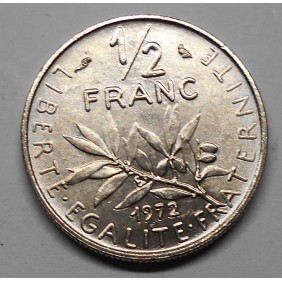 FRANCE 1/2 Franc 1972