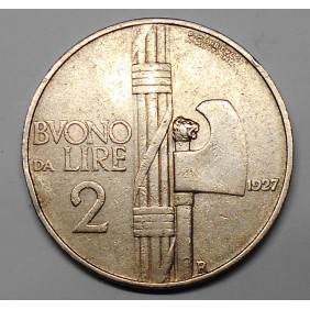BUONO 2 Lire 1927