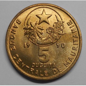 MAURITANIA 5 Ouguiya 1990