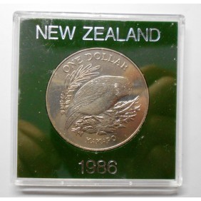 NEW ZEALAND 1 Dollar 1986...