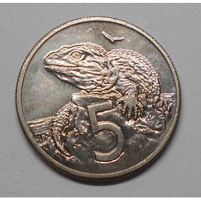 NEW ZEALAND 5 Cents 1987