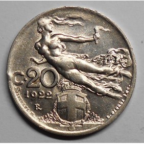 20 Centesimi 1922 Donna...