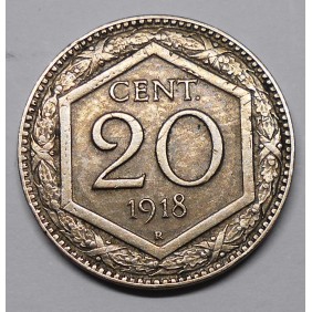 20 CENTESIMI 1918  ESAGONO