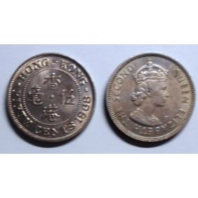 HONG KONG 50 Cents 1968H