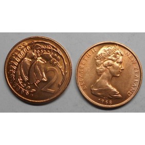 NEW ZEALAND 2 Cents 1968