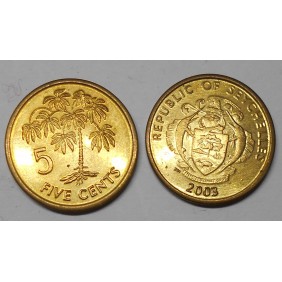 SEYCHELLES 5 Cents 2003