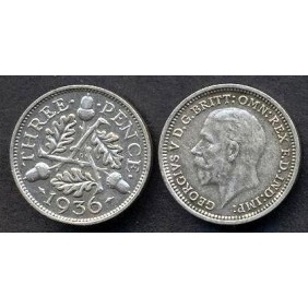 GREAT BRITAIN 3 Pence 1936...