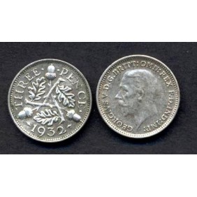 GREAT BRITAIN 3 Pence 1932...