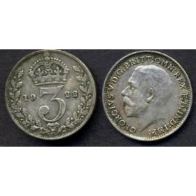 GREAT BRITAIN 3 Pence 1922...