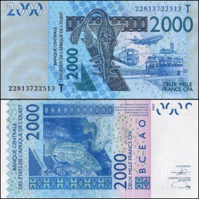 TOGO (W.A.S.) 2000 Francs 2022