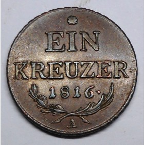 AUSTRIA 1 Kreuzer 1816 A