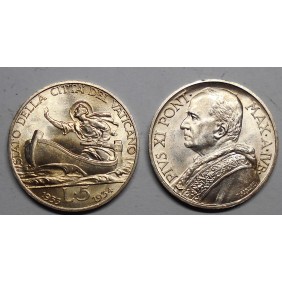 VATICANO Pio XI 5 Lire...