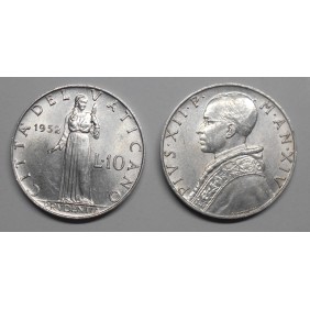 VATICANO 10 Lire 1952