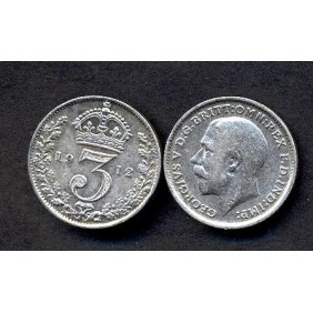 GREAT BRITAIN 3 Pence 1912...