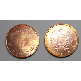 VATICANO 5 Euro Cent 2018