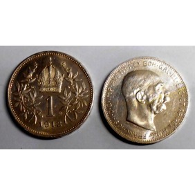 AUSTRIA 1 Corona 1913 AG
