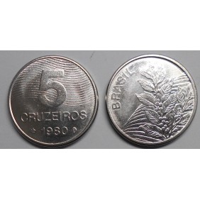 BRAZIL 5 Cruzeiros 1980 FAO