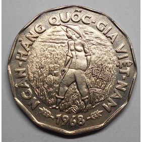 VIET NAM SOUTH 20 Dong 1968