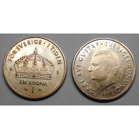 SWEDEN 1 Krona 2001