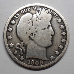 USA Half Dollar Barber 1909 AG