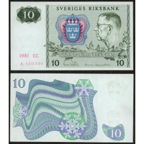 SWEDEN 10 Kronor 1981