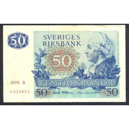 SWEDEN 50 Kronor 1976