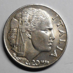 20 CENTESIMI IMPERO 1939...