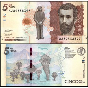 COLOMBIA 5000 Pesos 2020