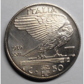 50 CENTESIMI 1939 XVII M.