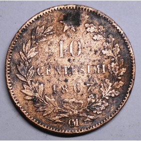 10 Centesimi 1867om