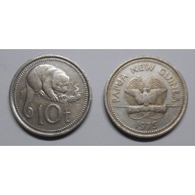 PAPUA NEW GUINEA 10 Toea 1975