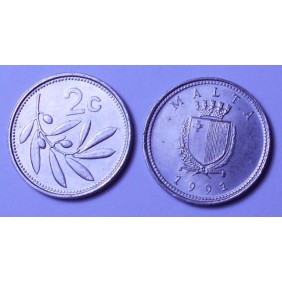 MALTA 2 Cents 1991