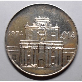 MALTA 4 Pounds 1974 AG