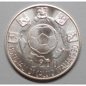200 Lire 1989 MONDIALI DI...