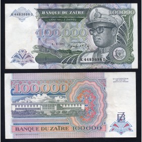 ZAIRE 100.000 Zaires 1992