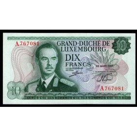 LUXEMBOURG 10 Francs 1967