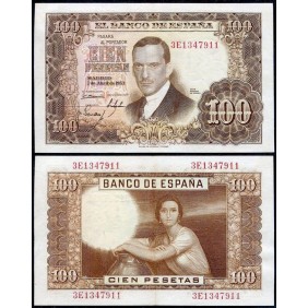 SPAIN 100 Pesetas 1953