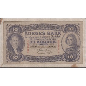 NORWAY 10 Kroner 1943
