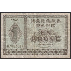 NORWAY 1 Krone 1941