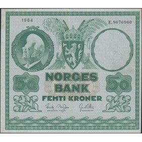 NORWAY 50 Kroner 1964