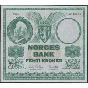 NORWAY 50 Kroner 1960