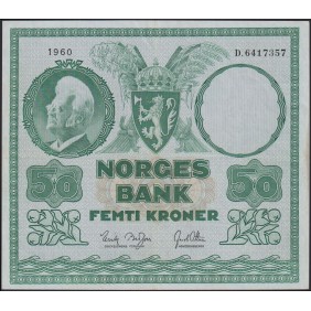 NORWAY 50 Kroner 1960