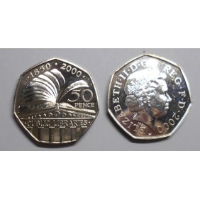GREAT BRITAIN 50 Pence 2000...