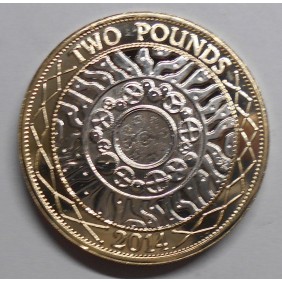 GREAT BRITAIN 2 Pounds 2014...