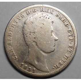 CARLO ALBERTO 1 LIRA 1831 G