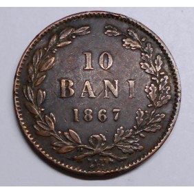 ROMANIA 10 Bani 1867 Watt