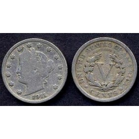 USA Liberty Nickel 5 Cents...