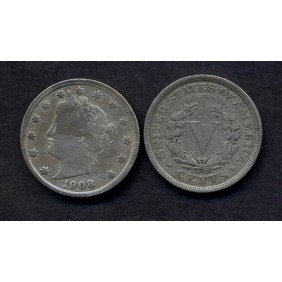 USA Liberty Nickel 5 Cents...