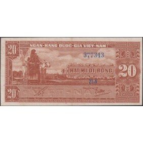 VIET NAM SOUTH 20 Dong 1962
