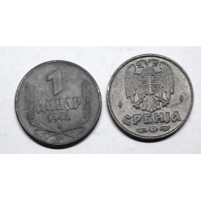 SERBIA 1 Dinar 1942